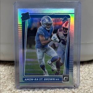 2021 Panini Donruss Optic Amon-Ra St. Brown Holo Rated Rookie Card